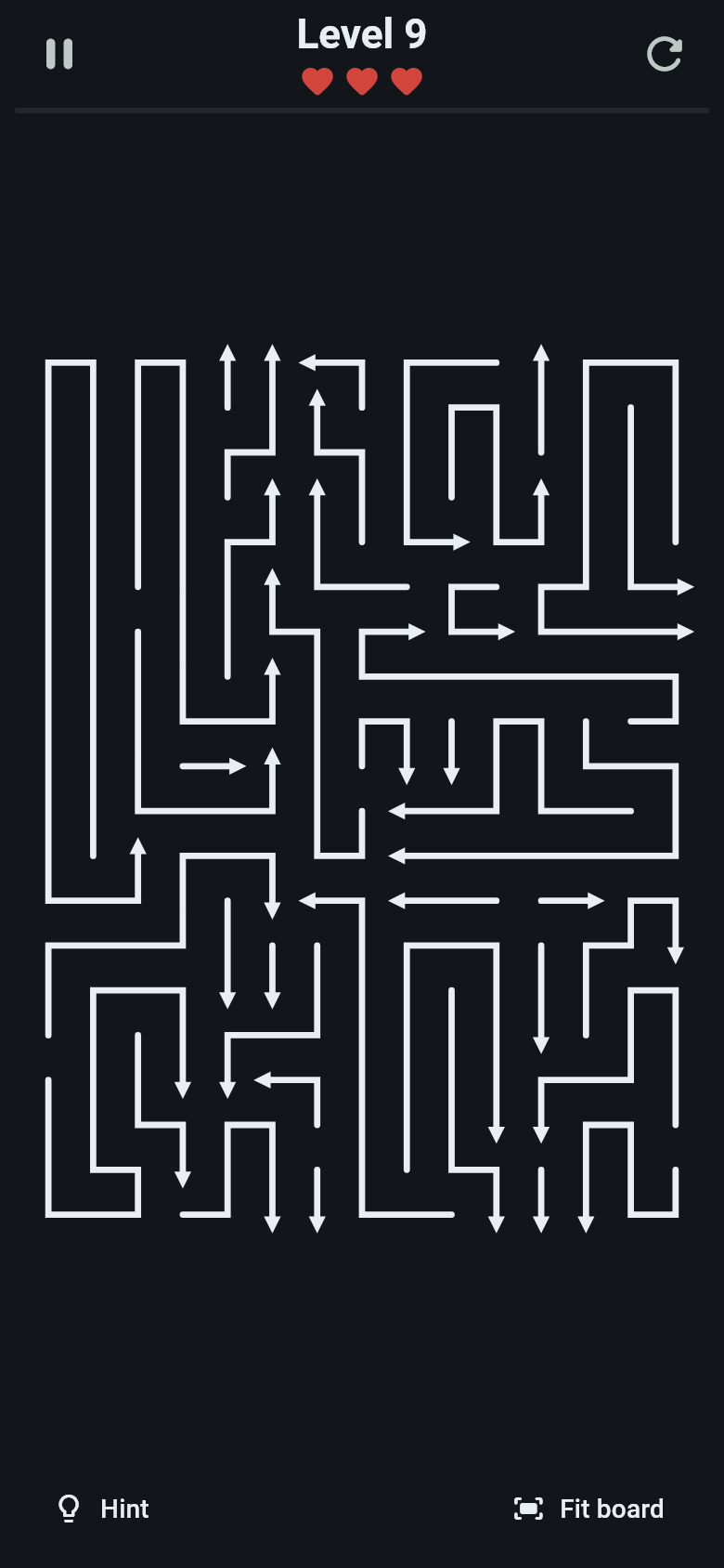 A level in the dark theme